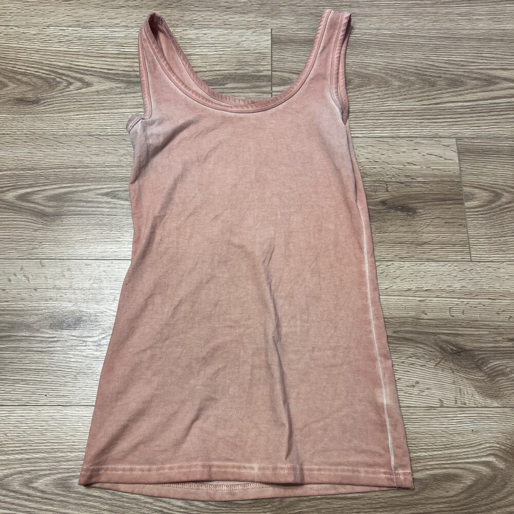 BKE Women’s Coral Pink Faded Tank Top Size Small (A34)